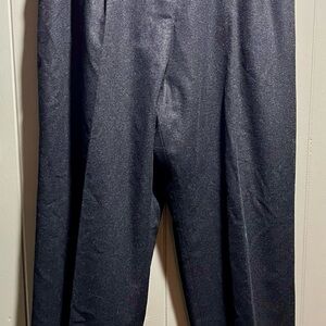 Wool Black Trousers Women’s 14W Bloomingdale’s NWT